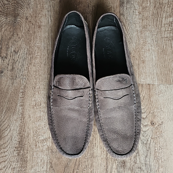 Tod's Brown Slip-On Loafers with‎ Penny Keeper